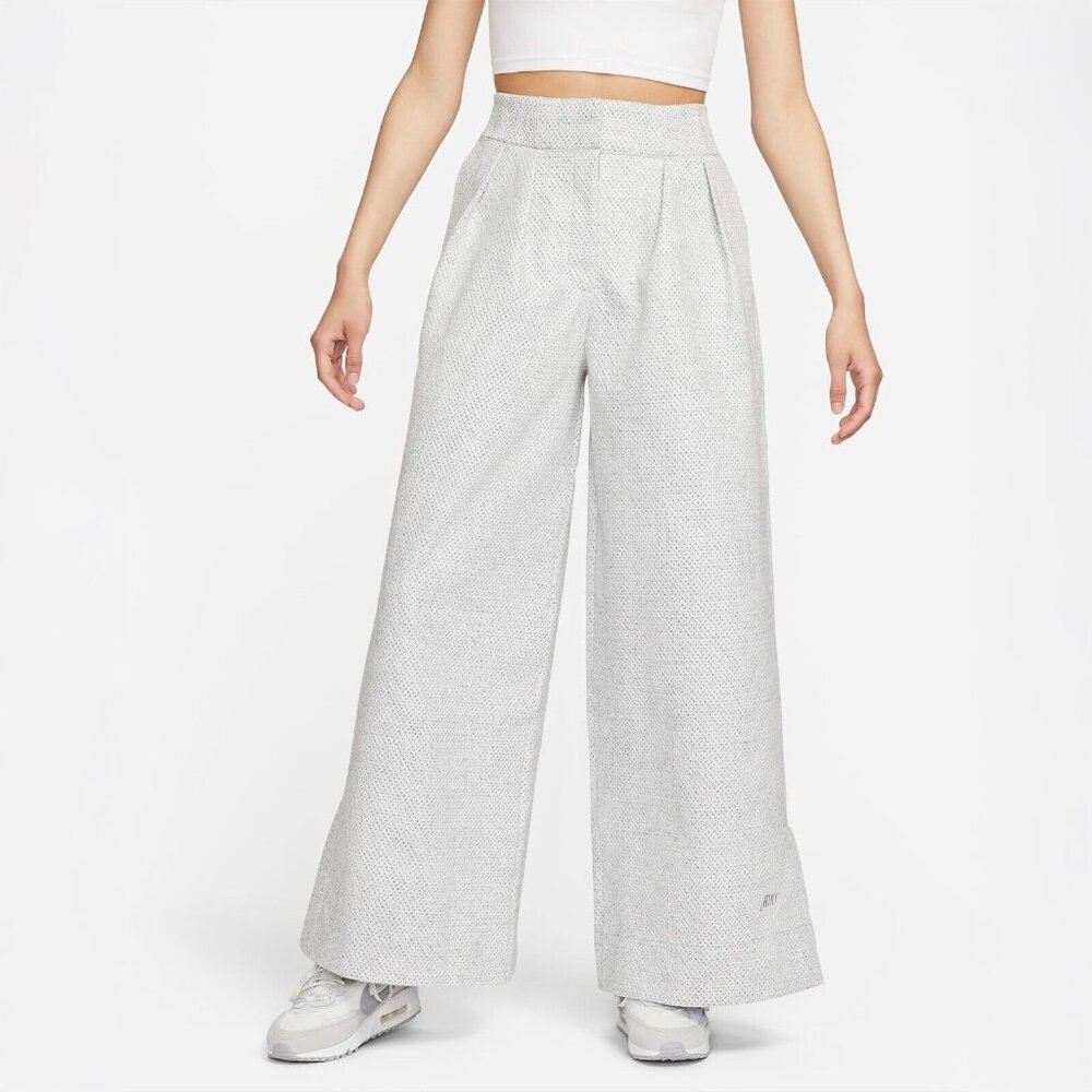 Nike Forward Women's Therma-FIT ADV Super Wide Leg Pants FB8361-084 Grey XS NWT